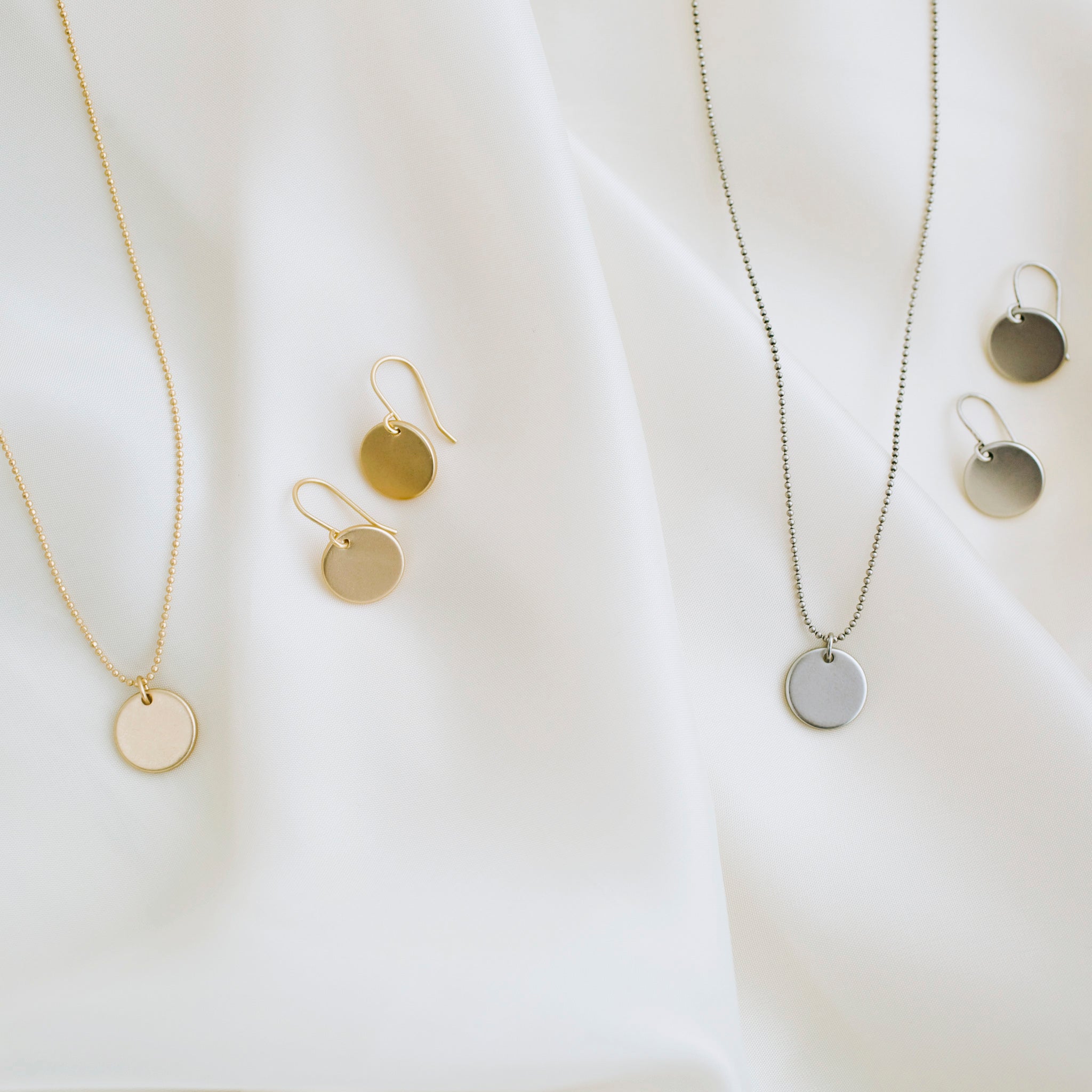 Elodie Necklace + Earrings Gift Set - Gold