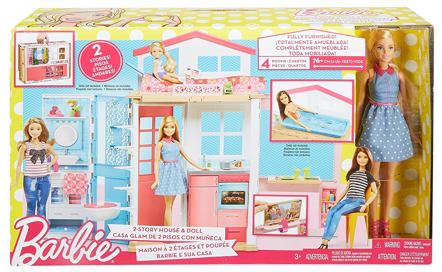 barbie casa componibile con bambola