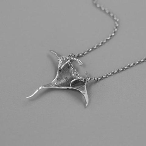 Black Rope Manta Ray Pendant Necklace – Ocean Lovers United