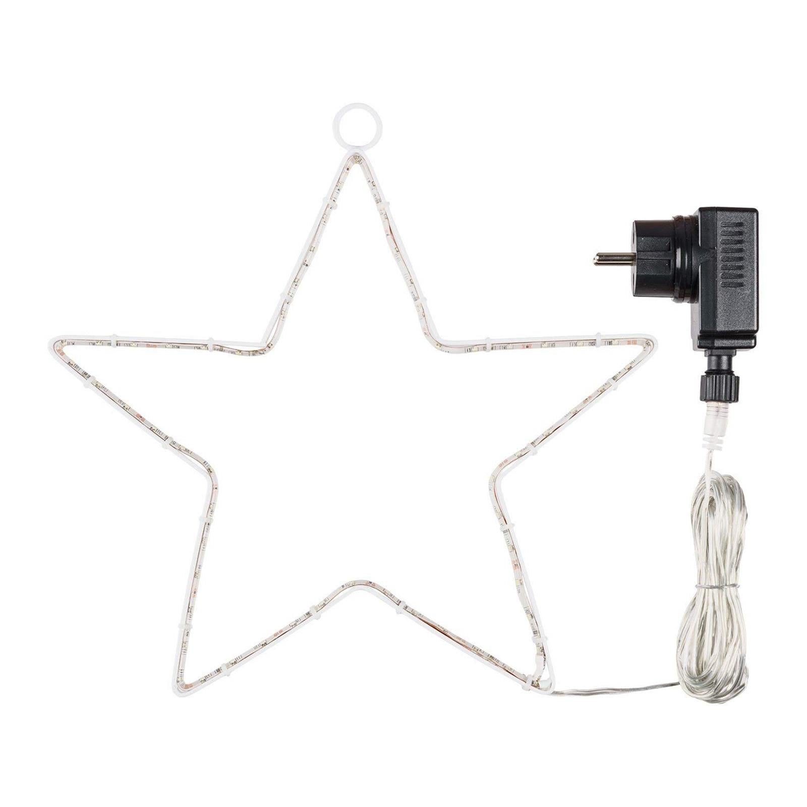 Stella Di Natale Esterno.Decorazione Luminosa Stella Di Natale 60 Cm Con Strip Led 150 Per Este Magiedinatale It