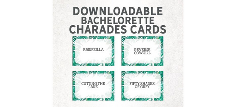 Charades | Bachelorette Party Games | Bachelorette Party Game Ideas | Bachelorette Party | Bachelorette Party Decorations | Bachelorette Party Favors | Bachelorette Party Supplies |