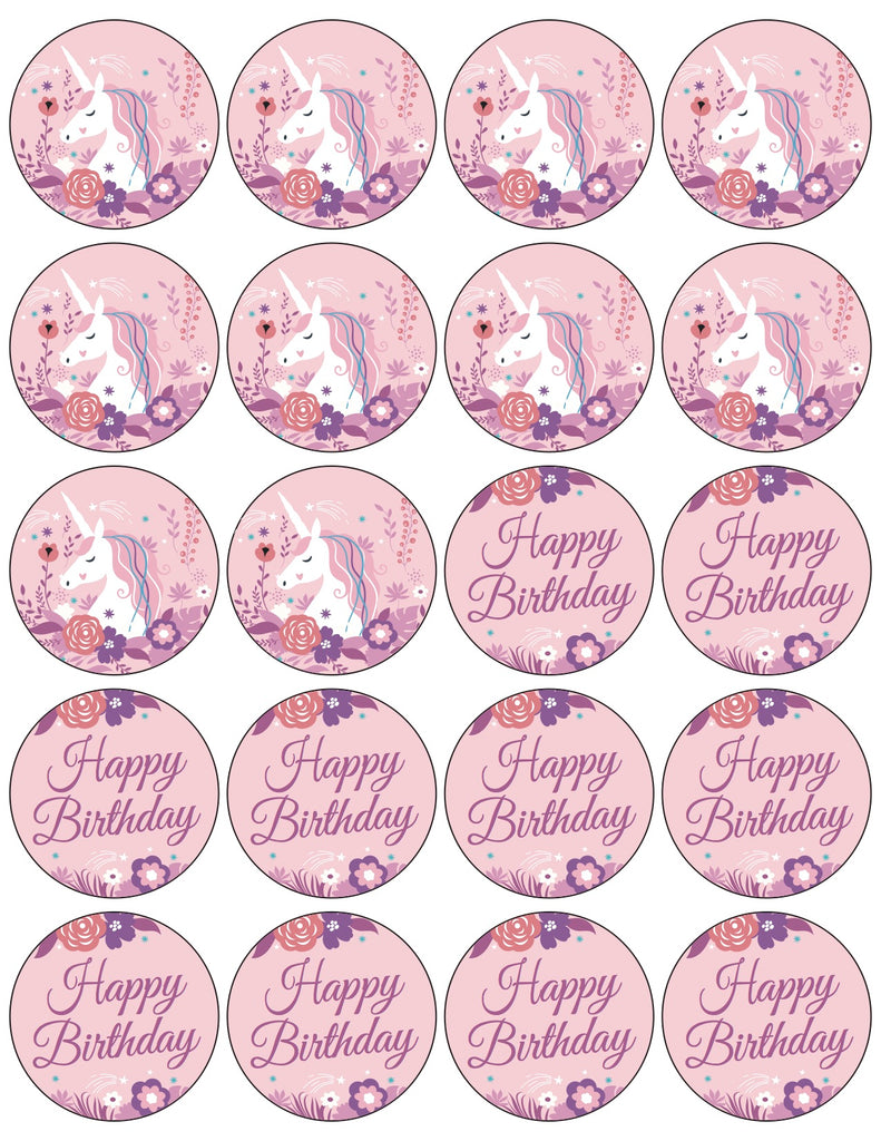 pink unicorn cupcake toppers free printable pop fizz designs