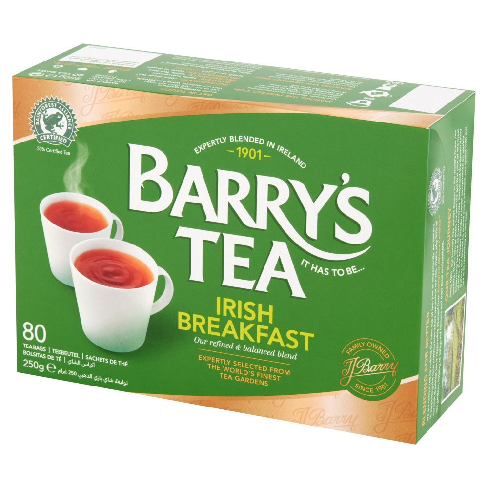 Irish Breakfast 80 Teabags Barry S Tea