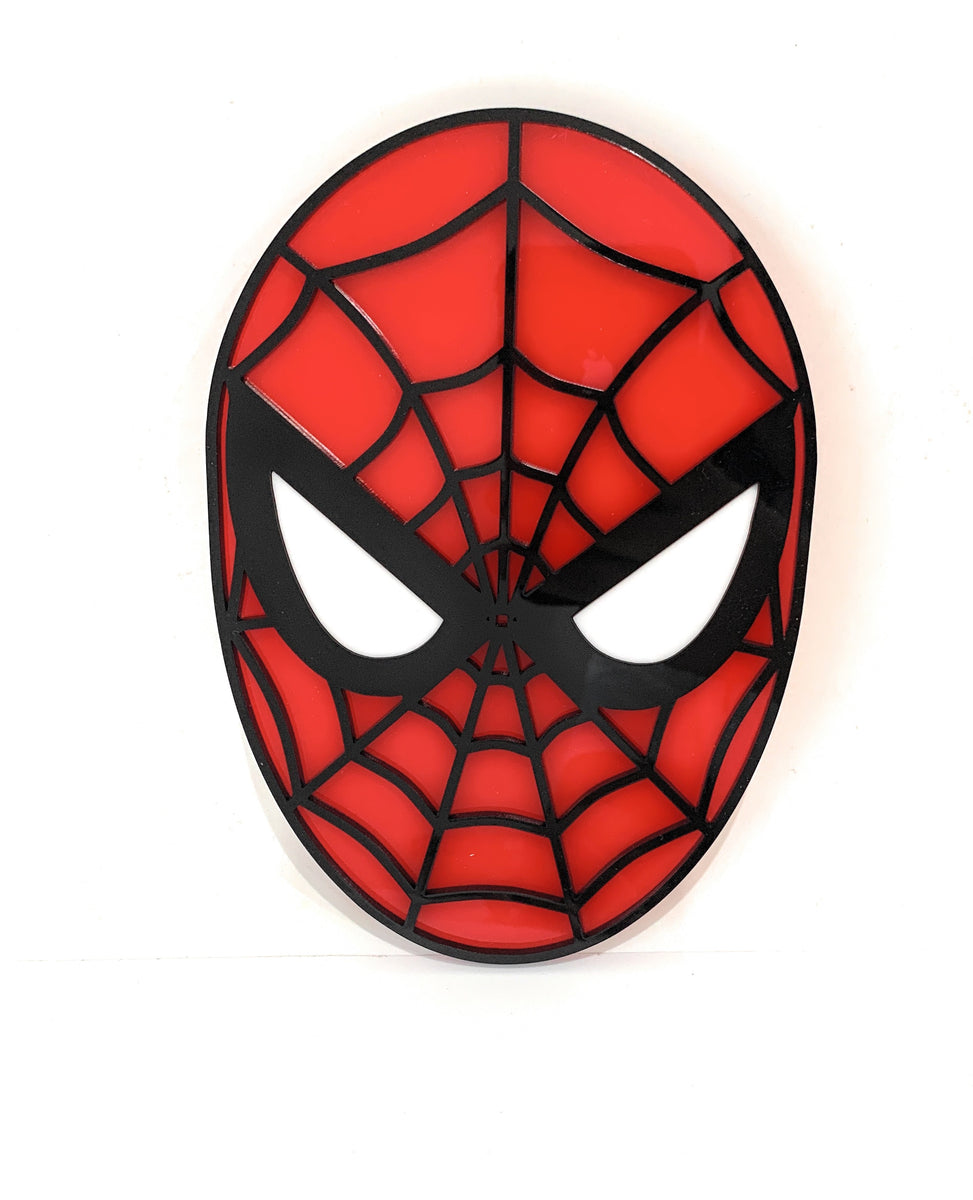 Spiderman Head Acrylic Cake Gem/topper- With or Without Stem – Delightful  Details