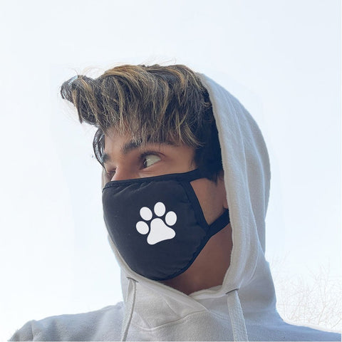 Dog paw face mask cloth