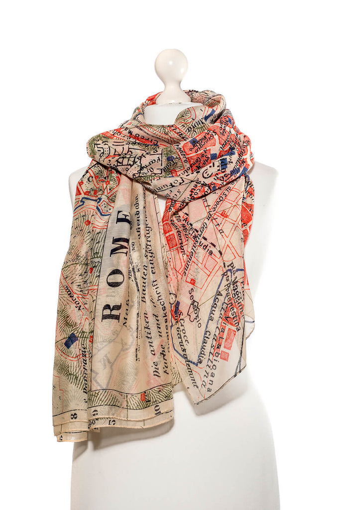 One Hundred Stars Rome Map Scarf – Within Reason