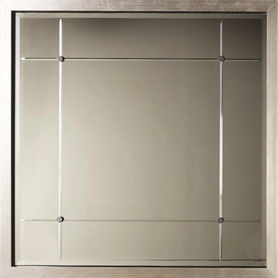 Beaumont Square Mirror - Silver, $1550, Horchow, 40x40