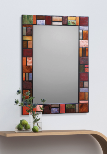 Geometric Metallic Mirror 24x36 in_Kim Eubank_Artful Home