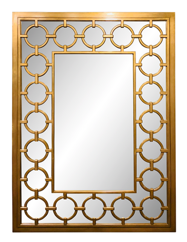 Geometric art deco mirror