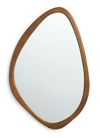 Midcentury oval mirror