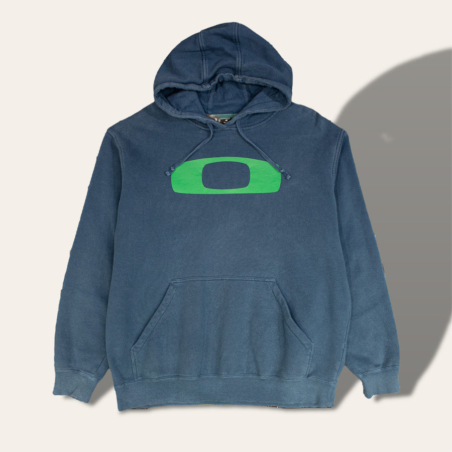 90s OAKLEY GRAPHIC SPELLOUT HOODIE (L)