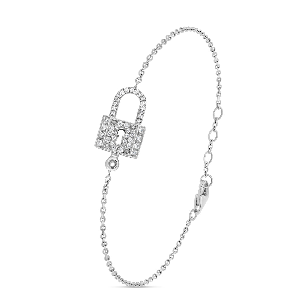 Bracelet mini cadenas sur cordon or jaune – Charlyze Paris