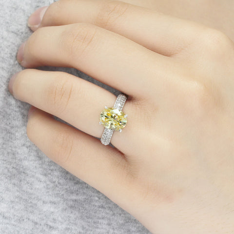 Citrine Oval Ring 