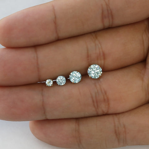 Aquamarine Stud Earrings