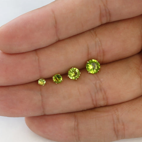 Peridot Stud Earrings