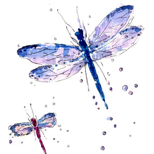 Dragonflies Watercolour Wedding Invitation – Daisy Foster Art Prints ...