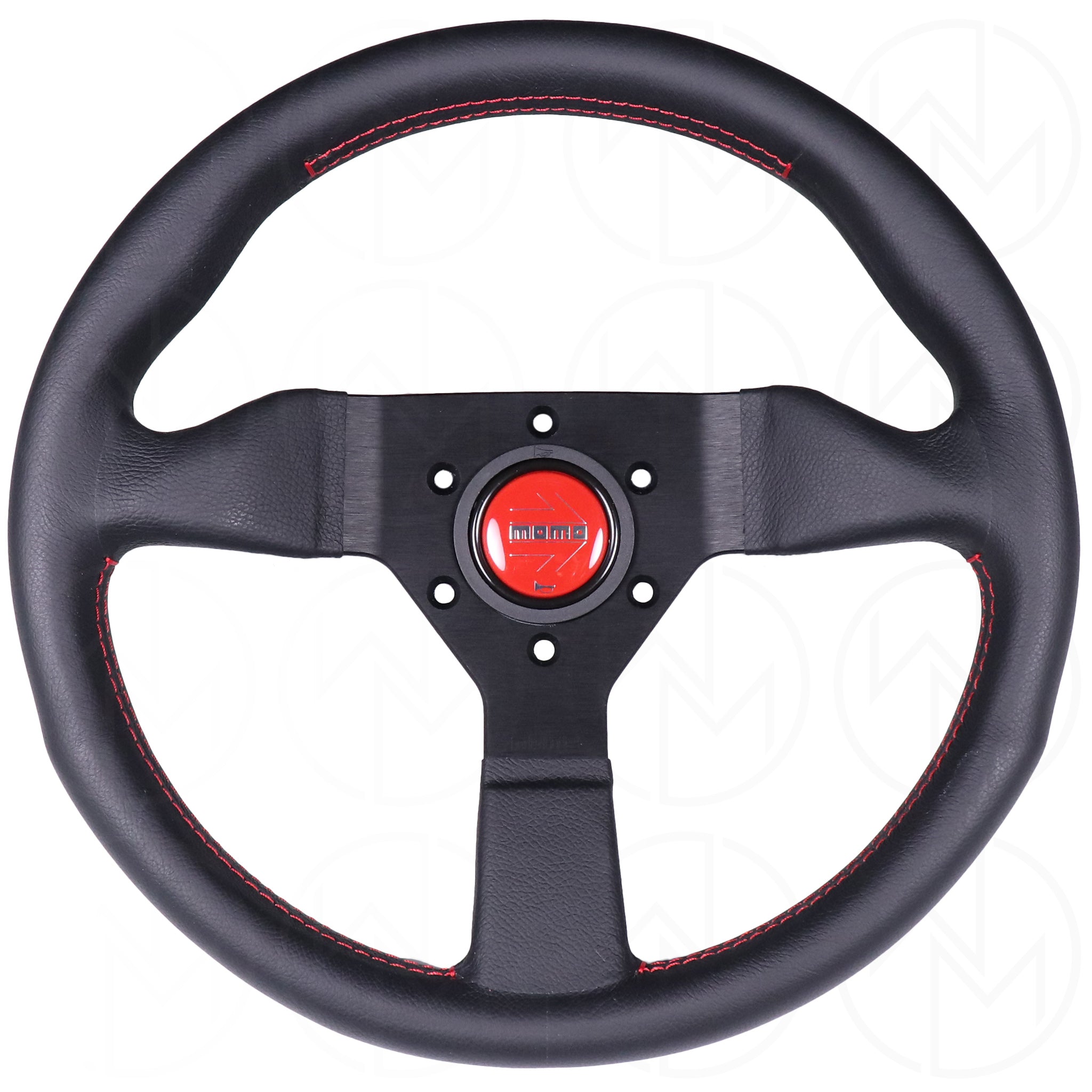 Momo Monte Carlo Steering Wheel 350mm Leather W Red Stitch Wheel Mod Wheelmod