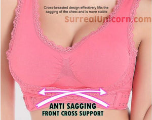 anti sagging front cross bra