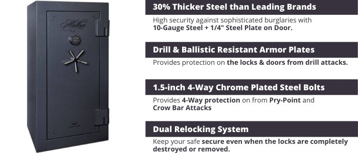 Hollon Black Hawk Gun Safe Security Features