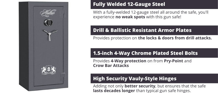 Hollon Crescent Shield Gun Safe Security Features