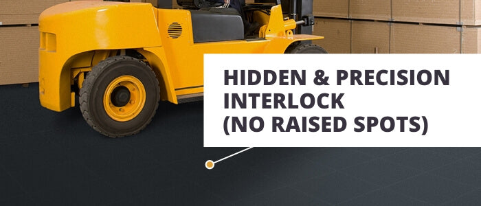 Perfection Floor Industrial
 Tiles - Hidden & Precision Interlocking Tiles for No Raised Spots