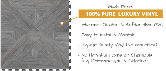 Perfection Floor Tiles Made from 100% Pure Virgin Vinyl