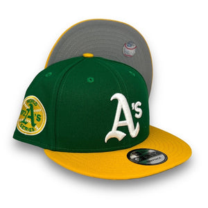 Athletics 89 WS 9FIFTY New Era Green & Black Snapback Hat Kelly