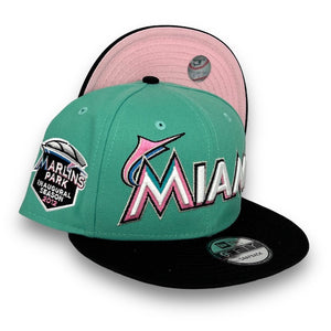 Marlins 12 IS. 9FIFTY New Era Black & Orange Snapback Hat Grey Bottom – USA  CAP KING