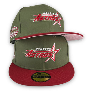 Maroon Houston Astros Gray Bottom Celebrating 35 Years Side Patch New Era 59FIFTY Fitted 8