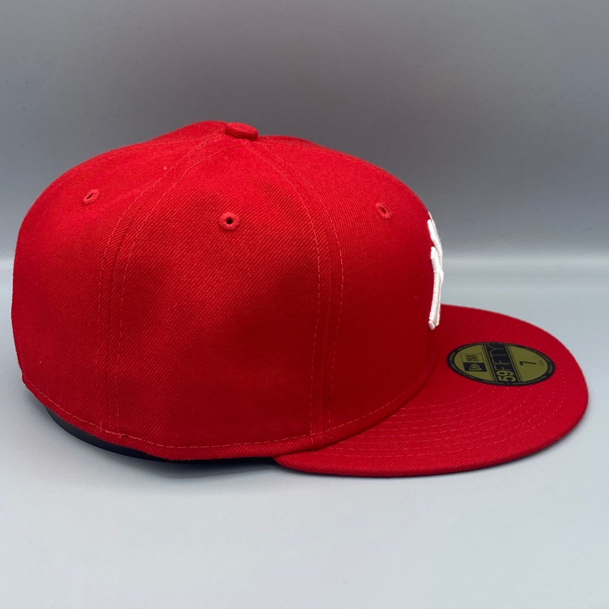 New York Yankees Basic 59FIFTY New Era Red Hat Gray Bottom – USA CAP KING