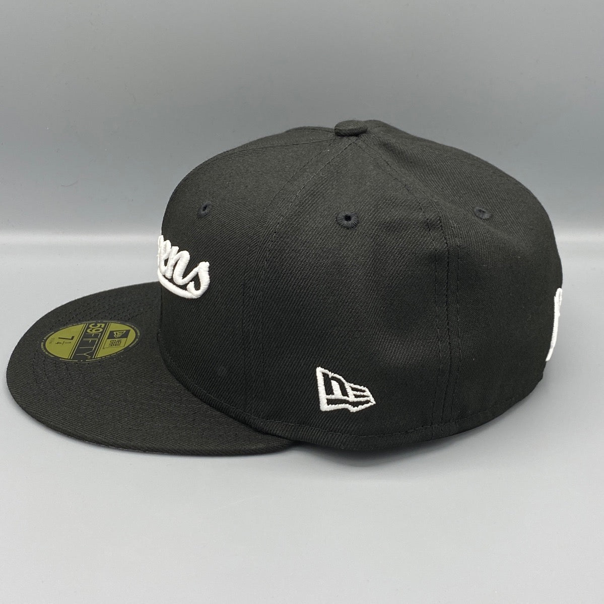 Queens New York New Era 59FIFTY Black Hat Gray Bottom – USA CAP KING
