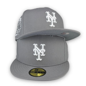 Off White New York Mets Royal Blue Trucker Gray Bottom 2000 Subway Series Side Patch New Era 59FIFTY Fitted 71/2