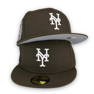 NEW YORK YANKEES * METS SUBWAY SERIES GRAY BRIM NEW ERA FITTED HAT