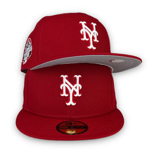 New Era 59FIFTY New York Mets 50th Anniversary Patch Jersey Hat- Black, Royal Black/Royal / 7 1/8