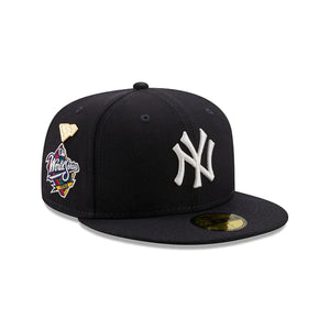 New York Yankees 99 WS 59FIFTY New Era Navy Fitted Hat Icy Bottom – USA CAP  KING