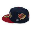 Atlanta Braves Count The Rings Coll. New Era 59FIFTY Fitted Navy & Red Hat
