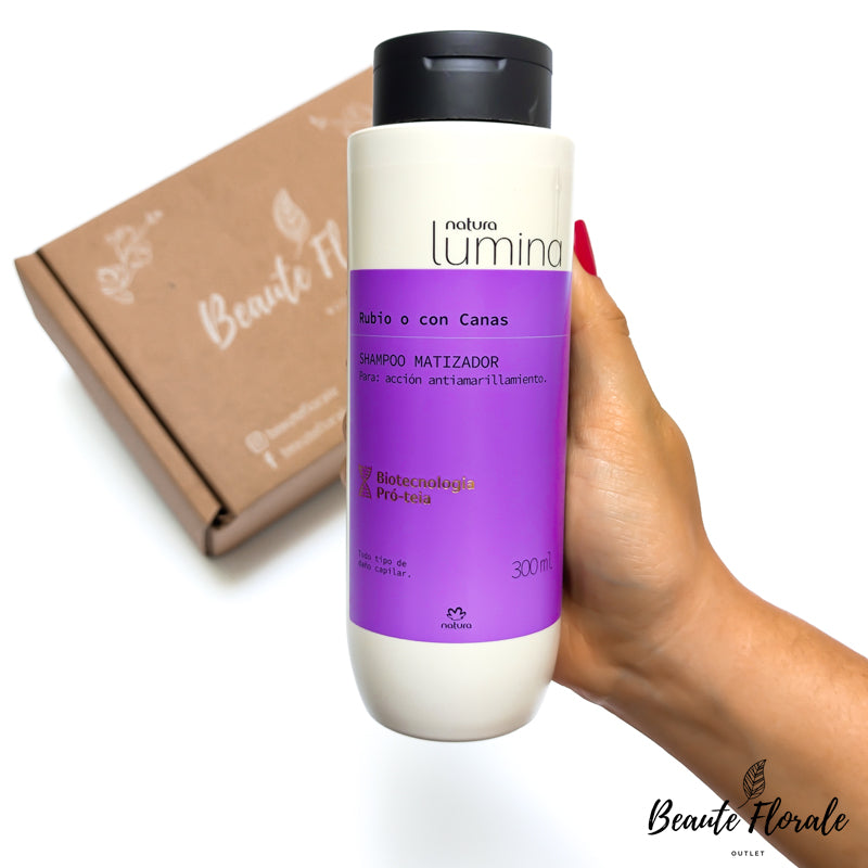 Lumina Shampoo matizador de Rubios y Canas – Beaute Florale