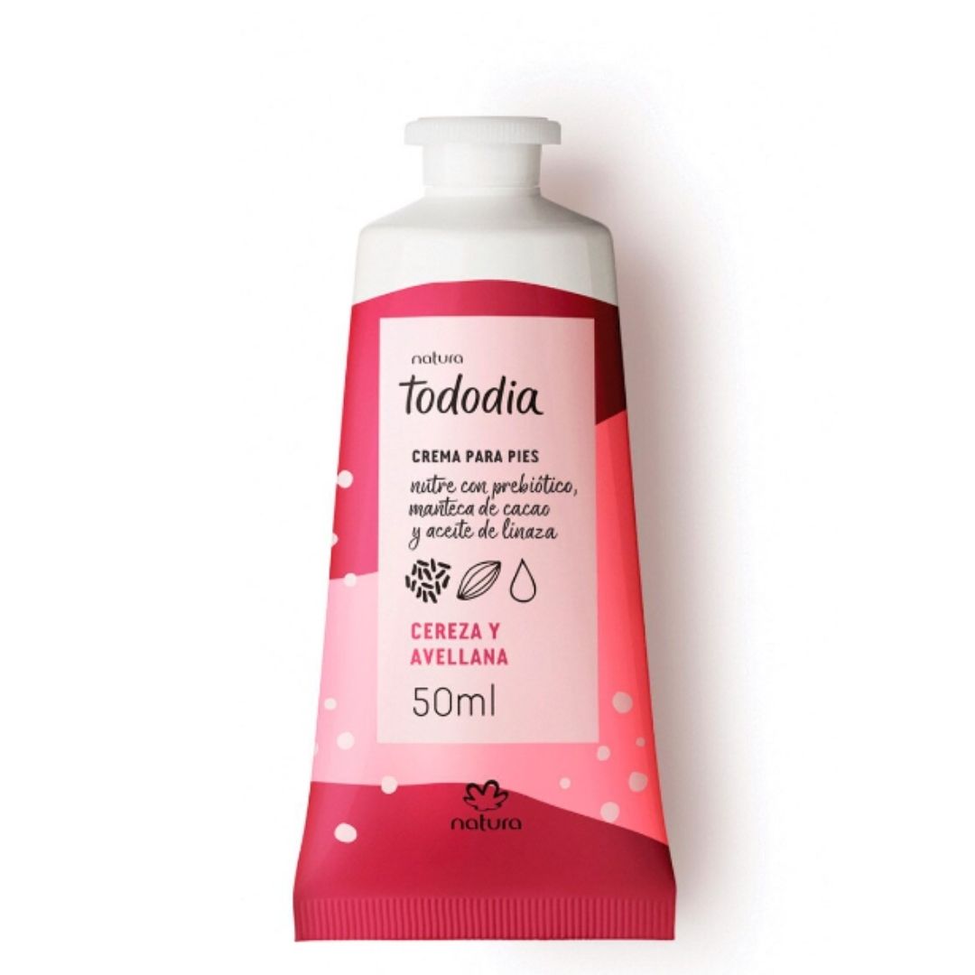 Tododia Crema nutritiva para los pies cereza y avellana – Beaute Florale