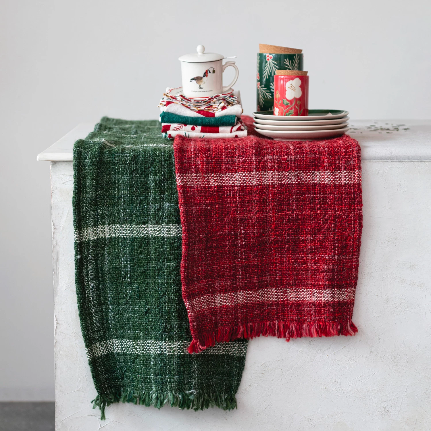 Image of Woven Wool Table Runner
