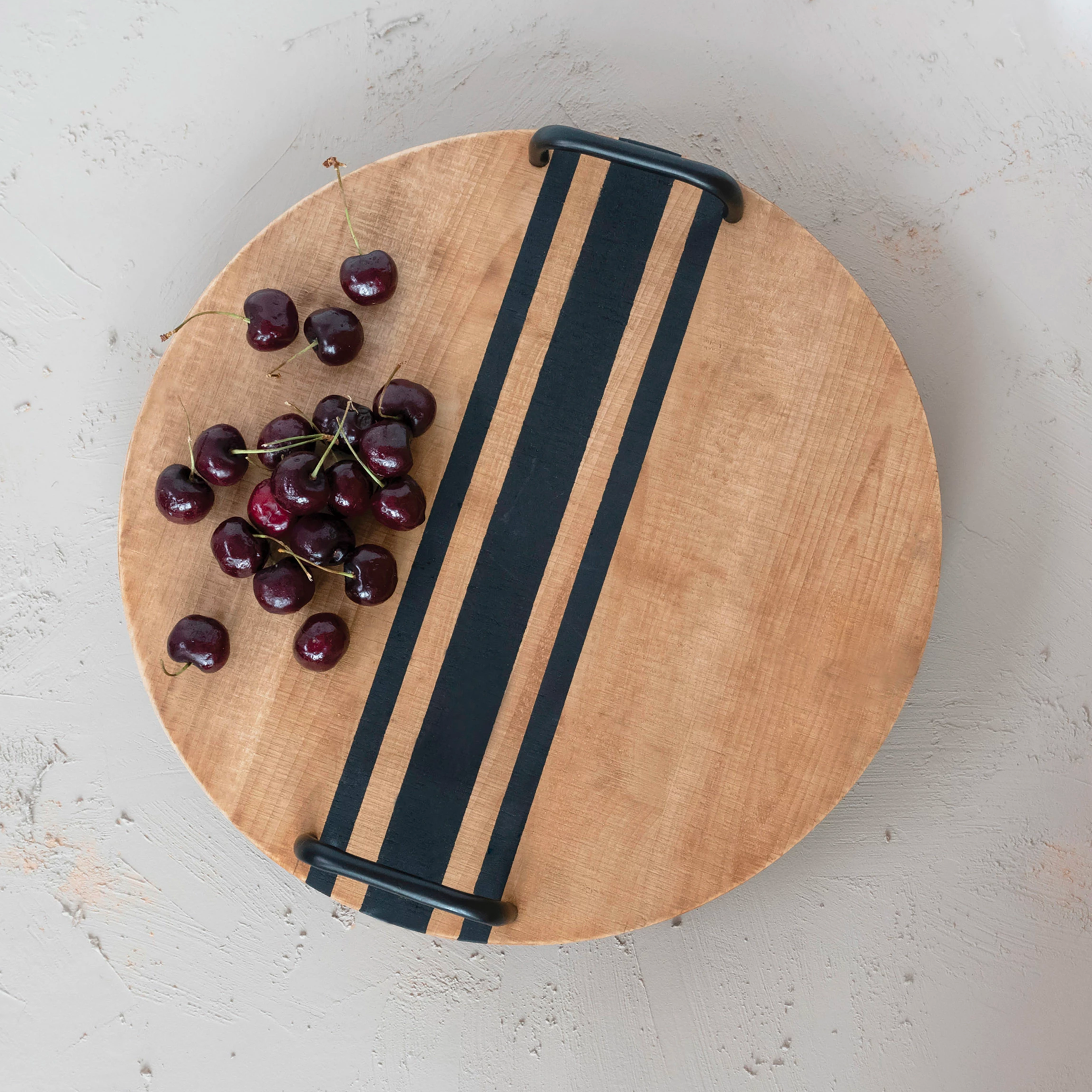 Image of Winston Wood Tray with Handles