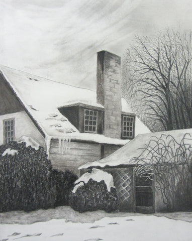Winter, charcoal by Susan Gibbs