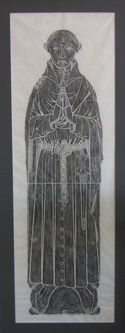 Wool Merchant, brass rubbing by Ivy Mason