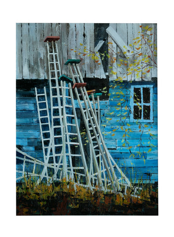 Ladders, Acrylic by Dale Matthews