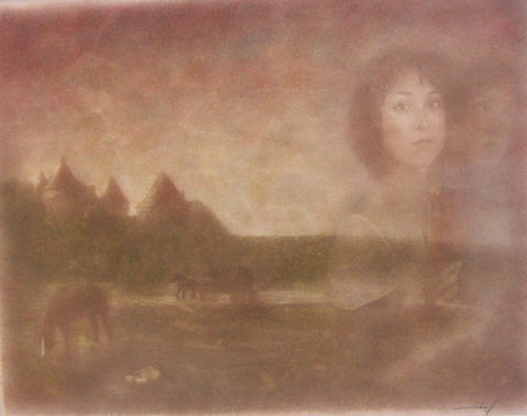 Just Passing Through, oil printing by Frantisek Strouhal