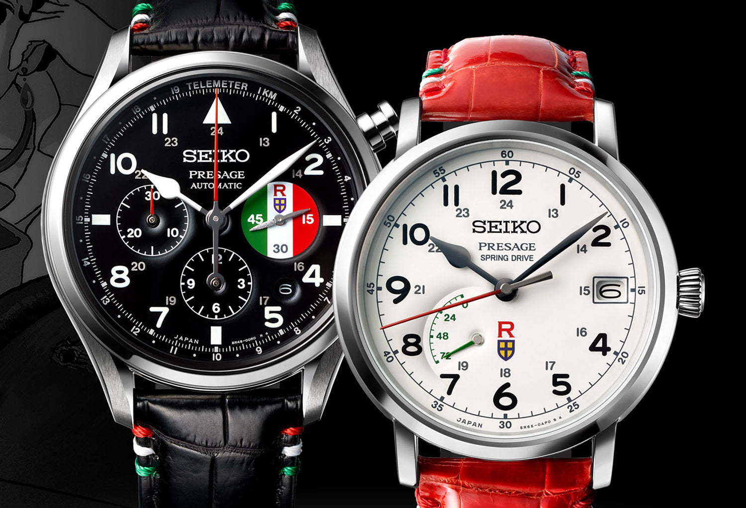 Seiko - Studio Ghibli Porco Rosso Limited Edition Watches Unveiled | C W  Sellors Luxury Watches