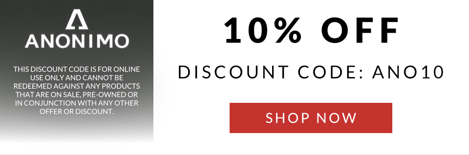 ANONIMO DISCOUNT CODE