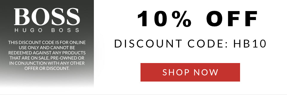 hugo boss discount code