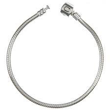 Chamilia Sterling Silver Snap Charm Bracelet 17cm D 