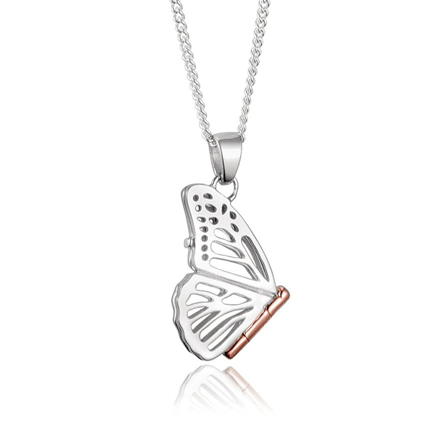 Clogau Butterfly Small Sterling Silver Locket 