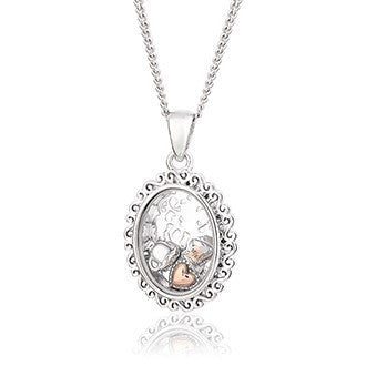 Clogau Magical Alice Sterling Silver Looking Glass Inner Charm Necklace